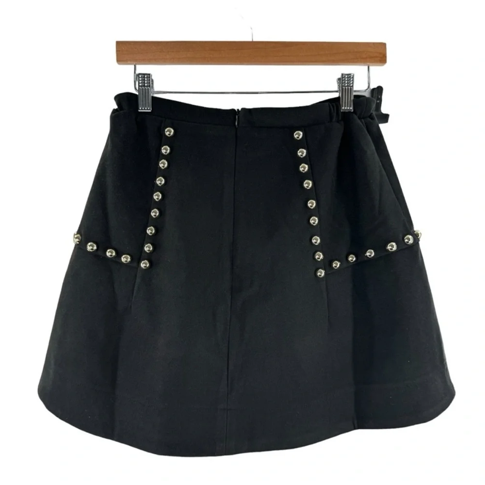Tuckernuck Black Mini Skirt with Silver Details - Picture 8 of 10